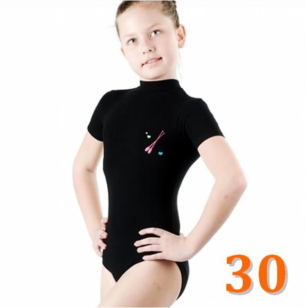 Turtleneck Leotard GP mod. KLAUDIA.N s. 30 (110-116) Black LGL70-30