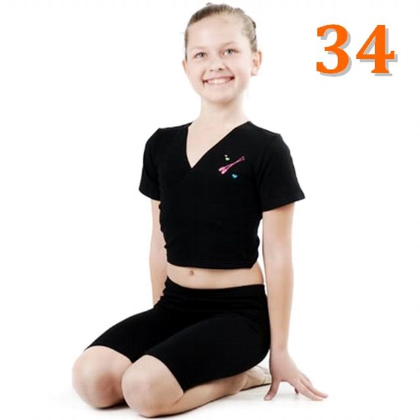 Wrap Top GP mod. VALENTINA.N s. 34 (128-134) col. Black Art. LGT66-34