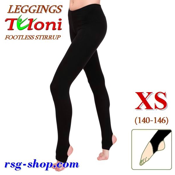 Леггинсы без пятки Tuloni s. XS (140-146) col. Black LP02C-BXS