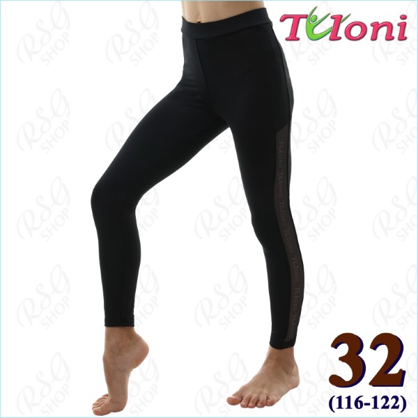 Footless Leggings Tuloni mesh insert s. 32 (116-122) col. Black Art. LD04PM-B32