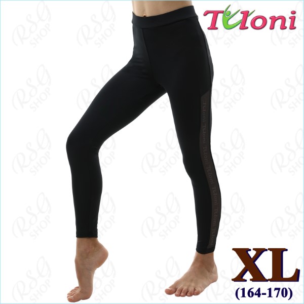 Footless Leggings Tuloni mesh insert s. XL (164-170) col. Black LD04PM-BXL