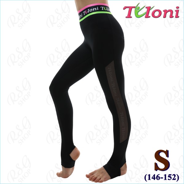 Леггинсы Tuloni Mesh Elastic s. S (146-152) col. Black LP04PGM-BS