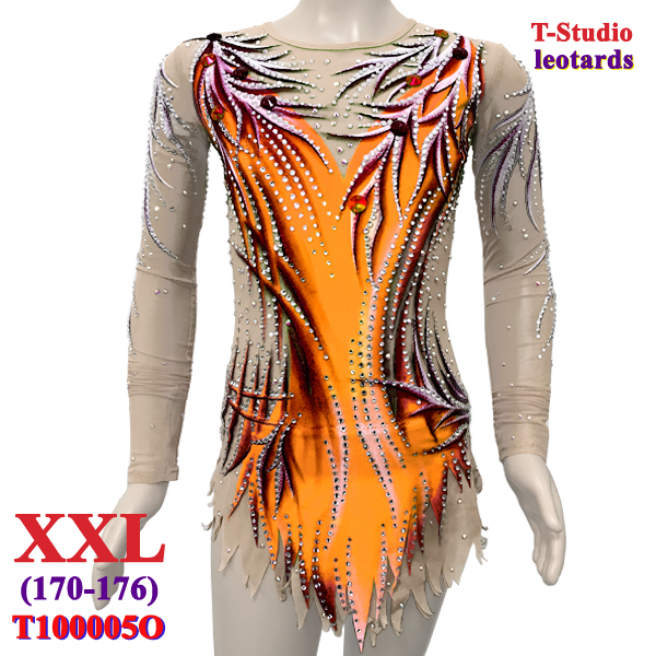 RG Leotard T-Studio s. XXL (170-176) Orange Art. T100005O-XXL