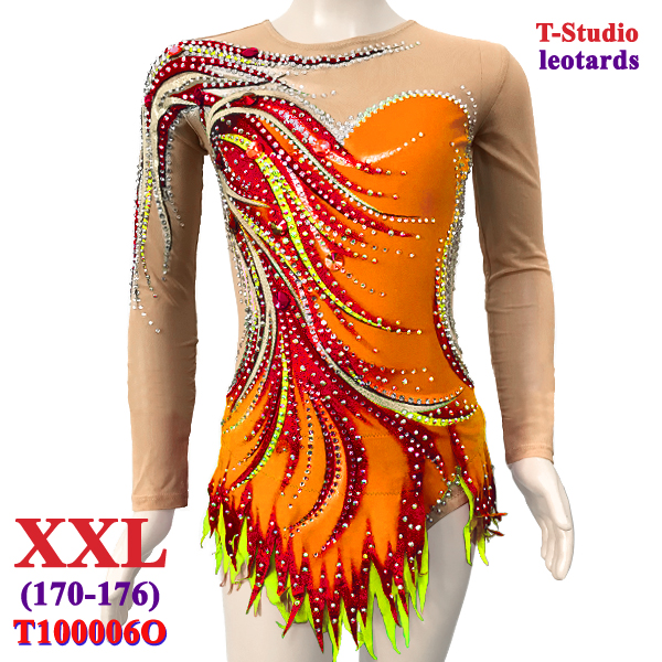 RG Leotard T-Studio s. XXL (170-176) col. Orange Art. T100006O-XXL