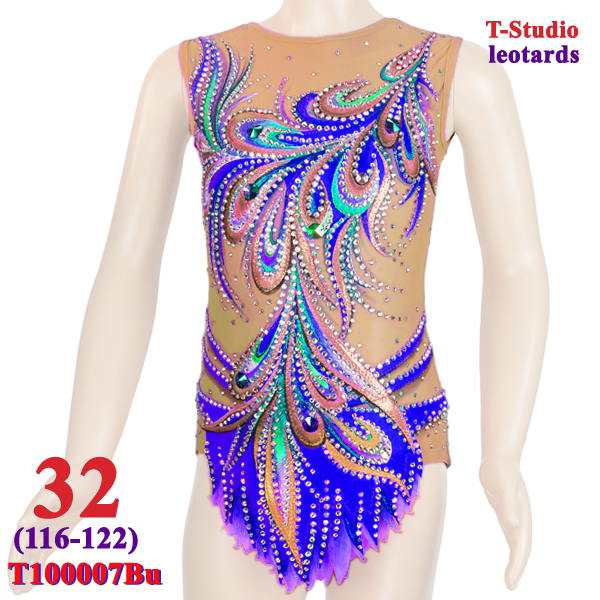 RG Leotard T-Studio s. 32 (116-122) col. Blue Art. T100007Bu-32