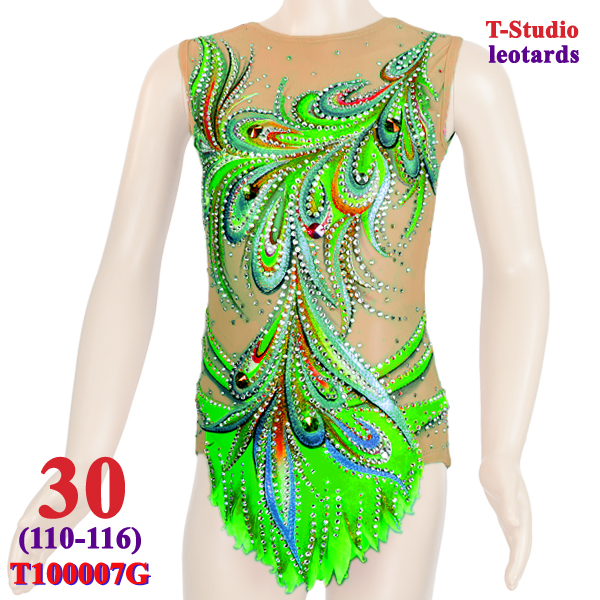 RG Leotard T-Studio s. 30 (110-116) col. Green T100007G-30