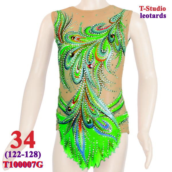 Купальник для выступлений T-Studio 34 (122-128) col. Green T100007G-34