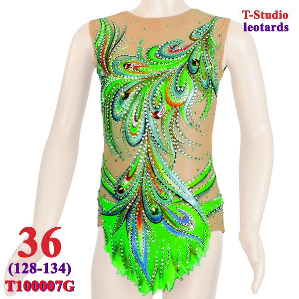 Купальник для выступлений T-Studio 36 (128-134) col. Green T100007G-36