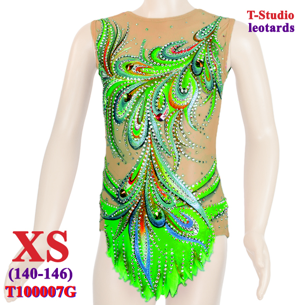 RG Leotard T-Studio s. XS (140-146) col. Green T100007G-XS