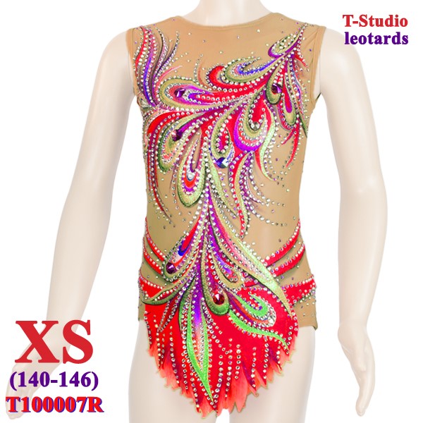 RG Leotard T-Studio s. XS (140-146) col. Red Art. T100007R-XS
