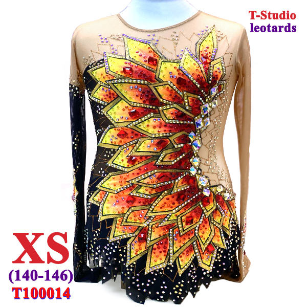Купальник для выступлений T-Studio s. XS (140-146) col. Orange Art. T100014-XS