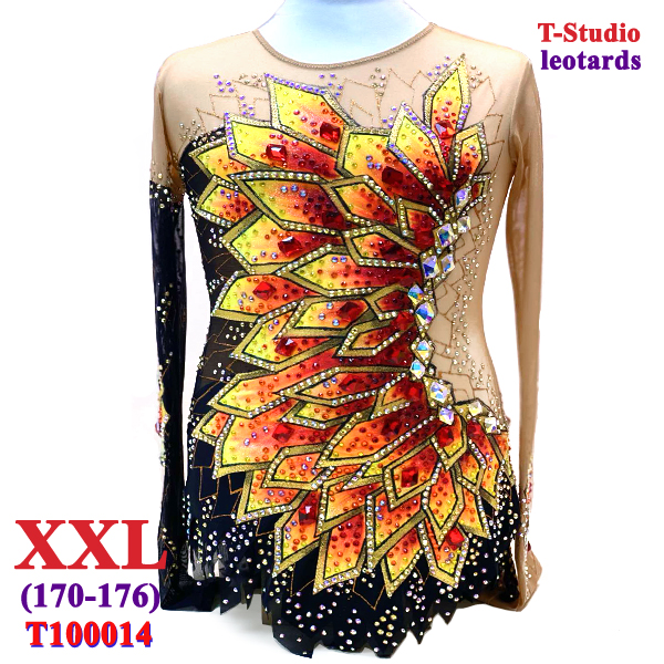 RG Leotard T-Studio s. XXL (170-176) Orange Art. T100014-XXL