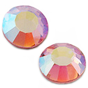 36 Swarovski Strasssteine SS34 Light Rose AB 2078 HotFix