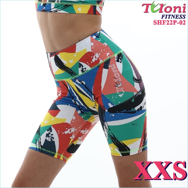Bike Shorts Tuloni Fitness des. Versace s. XXS col. GxYxR Art. SHF22P-02-XXS