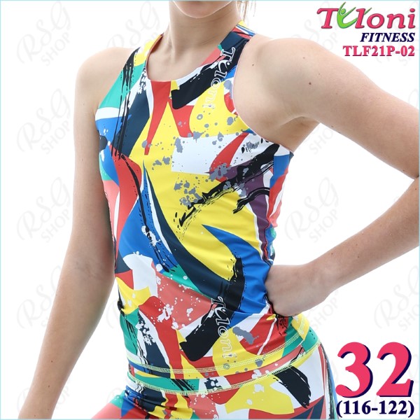 Long Tanktop Tuloni Fitness des. Versace s. 32 col. GxYxR Art. TLF21P-02-32
