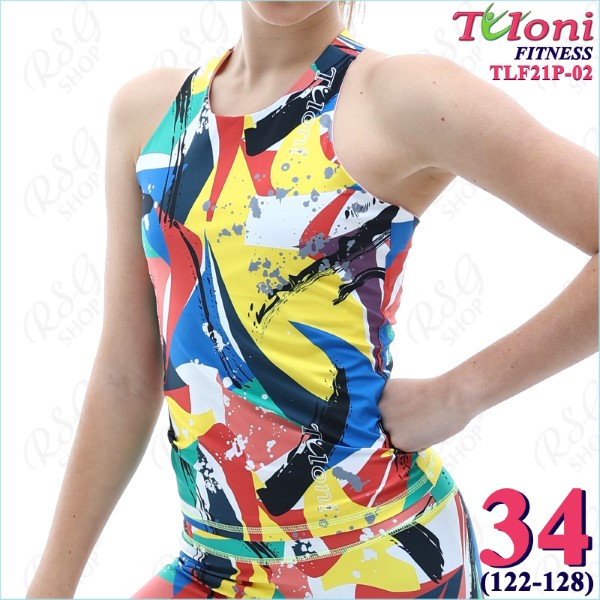 Long Tanktop Tuloni Fitness des. Versace s. 34 col. GxYxR Art. TLF21P-02-34