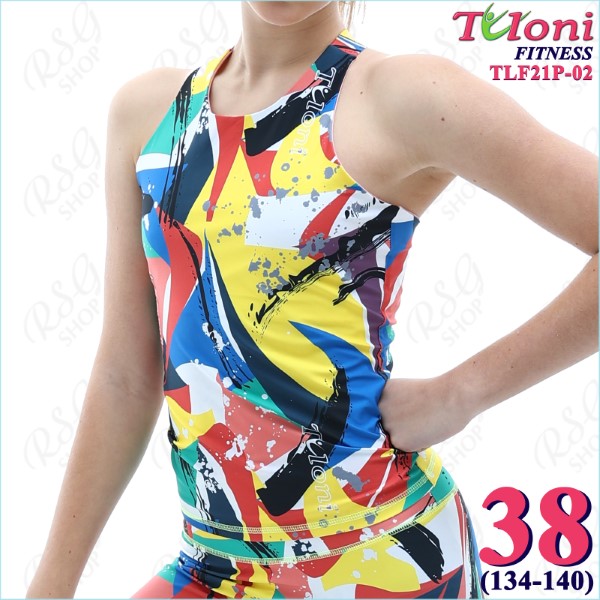 Long Tanktop Tuloni Fitness des. Versace s. 38 col. GxYxR Art. TLF21P-02-38