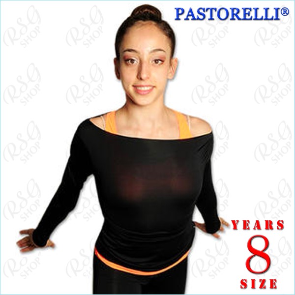 TOP Pastorelli boat-neck s. 8 (122-128) col. Black Art. 03010