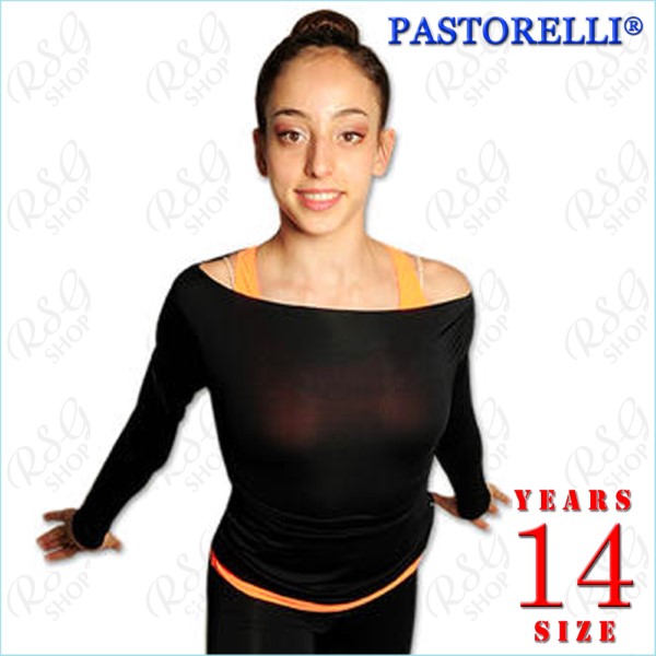 TOP Pastorelli boat-neck s. 14 (140-146) col. Black Art. 03013