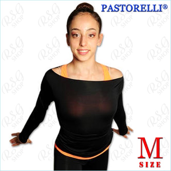 TOP Pastorelli boat-neck s. M (152-158) col. Black Art. 03015