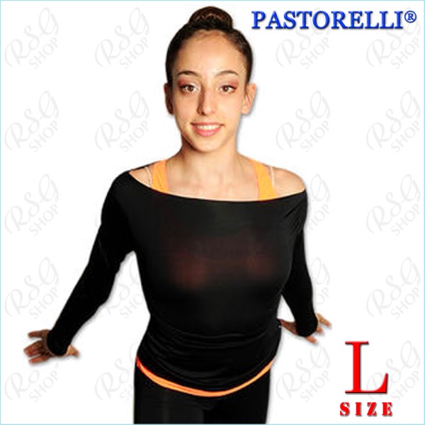 TOP Pastorelli boat-neck s. L (158-164) col. Black Art. 03016