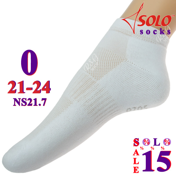 3 x Paar Socken Solo NS21 col. White s. 0 (21-24) Art. NS21.7-0
