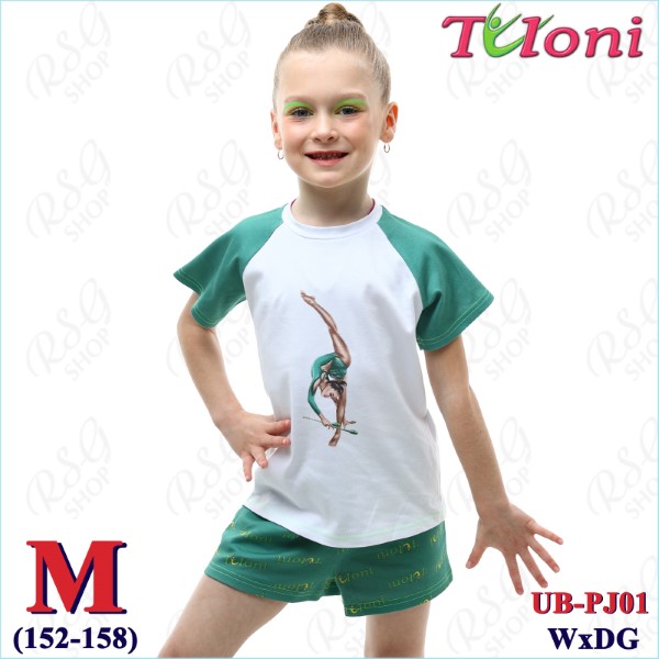 Pyjama Tuloni mod. Julia col. White x Dr.Green s. M (152-158) PJ01-M
