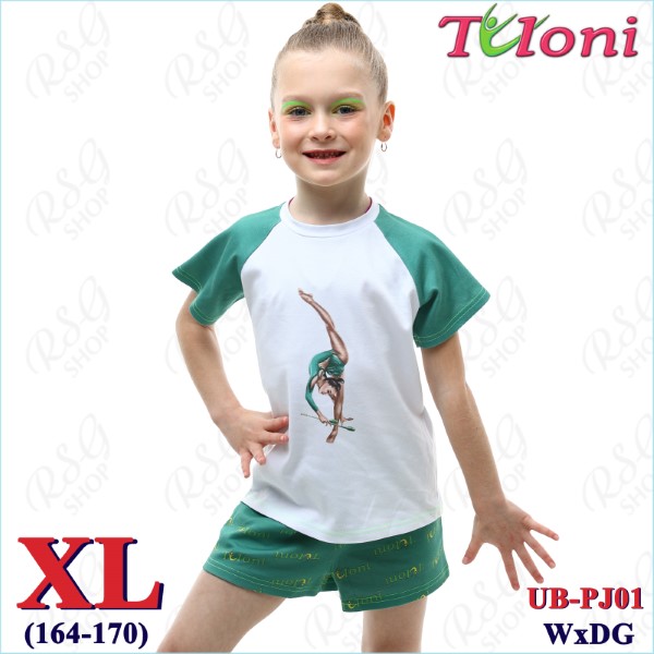 Pyjama Tuloni mod. Julia col. White x Dr.Green s. XL (164-170) PJ01-XL