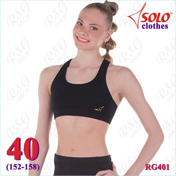Short Tank Top Solo s. 40 (152-158) Cotton col. Black RG401.107-40