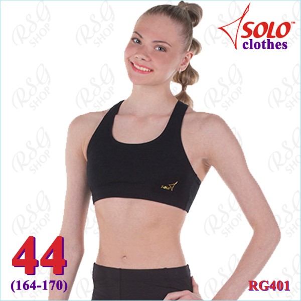 Short Tank Top Solo s. 44 (164-170) Cotton col. Black RG401.107-44