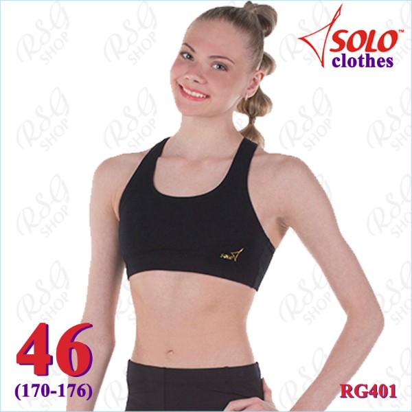 Short Tank Top Solo s. 46 (170-176) Cotton col. Black RG401.107-46