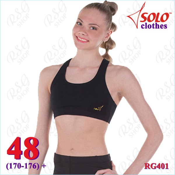 Short Tank Top Solo s. 48 (170-176) Cotton col. Black RG401.107-48