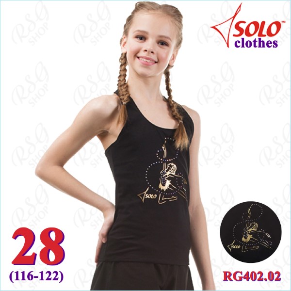 Майка-борцовка Solo s. 28 (116-122) Cotton Black RG402.02.107-28