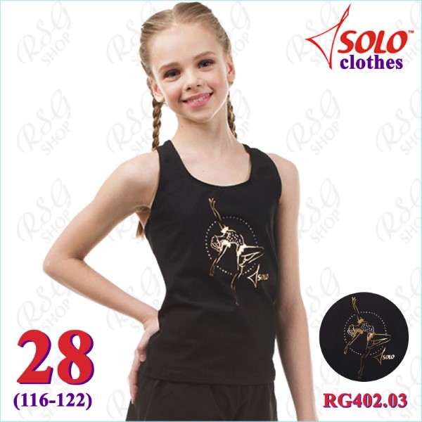 Майка-борцовка Solo s. 28 (116-122) Cotton Black RG402.03.107-28