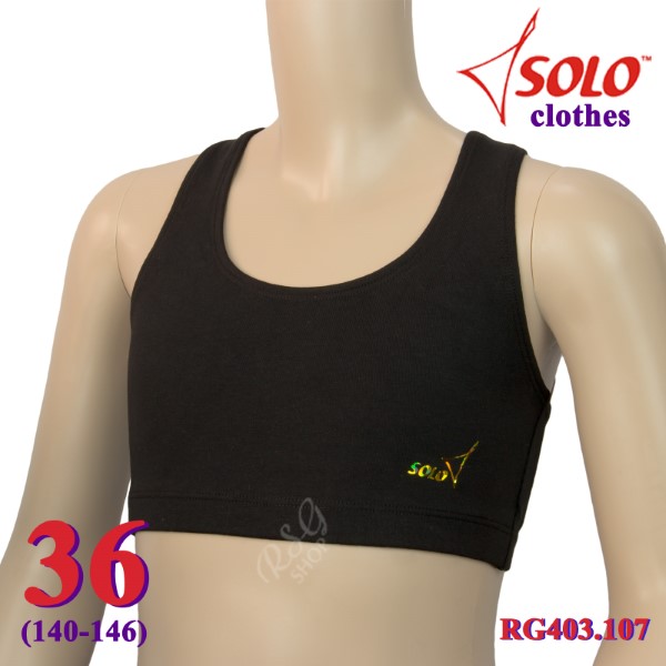 Short Tank Top Solo s. 36 (140-146) col. Black Art. RG403.107-36