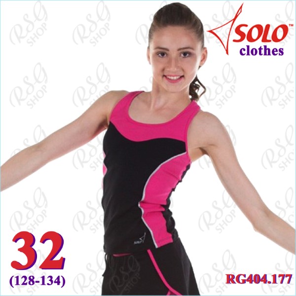 Майка-борцовка Solo s. 32 (128-134) Fuchsia-Black RG404.177-32