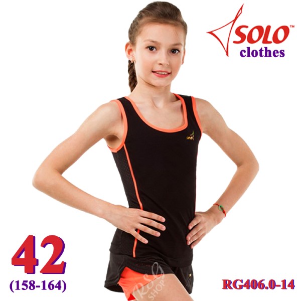 Long Top Solo s. 42 (158-164) Black-Orange RG406.0-14-42
