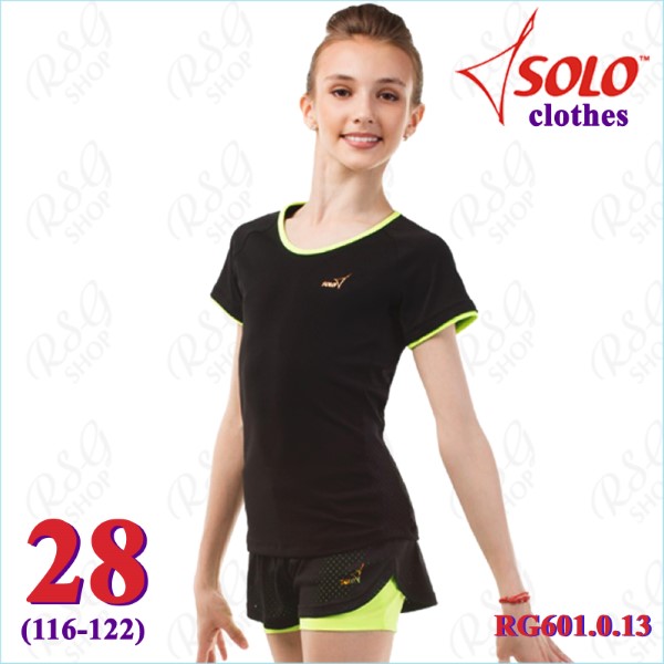 T-Shirt Solo s. 28 (116-122) col. Black-Lime Neon Art. RG601.0.13-28