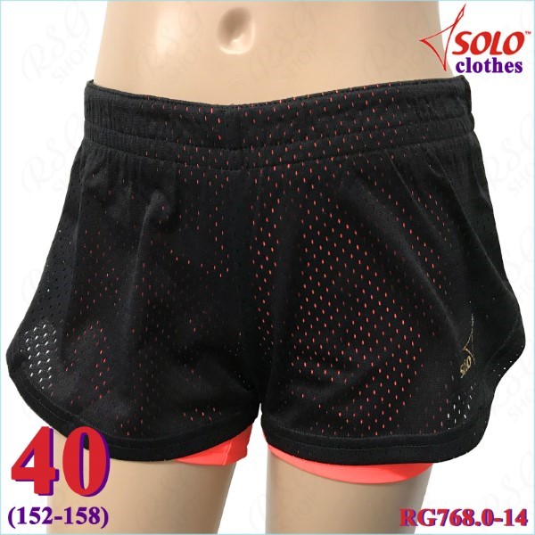 Doppelte Kurzhose Solo s. 40 (152-158) Black-Orange RG768.0-14-40