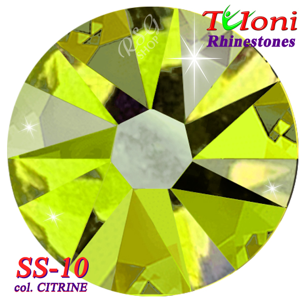 Rhinestones Tuloni SS10 col. Citrine 1440 mod. Basic HotFix