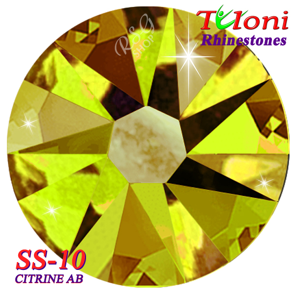 Rhinestones Tuloni SS10 col. Citrine AB 1440 mod. Basic HotFix