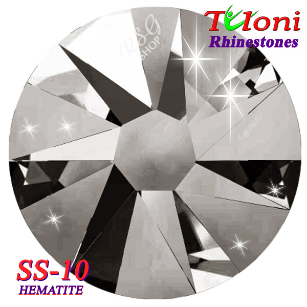 Rhinestones Tuloni SS10 col. Hematite 1440 mod. Basic HotFix