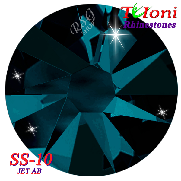 Rhinestones Tuloni SS10 col. Jet AB 1440 mod. Basic HotFix
