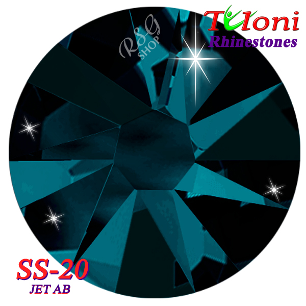 Rhinestones Tuloni SS20 col. Jet AB 1440 mod. Basic HotFix