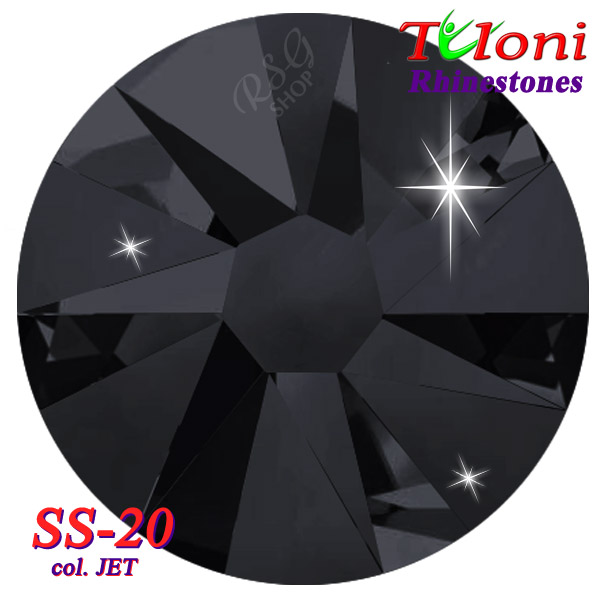 Rhinestones Tuloni SS20 col. Jet 1440 mod. Basic HotFix