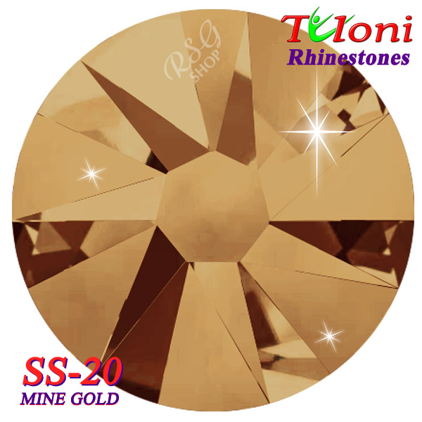 Rhinestones Tuloni SS20 col. Mine Gold 1440 mod. Basic HotFix