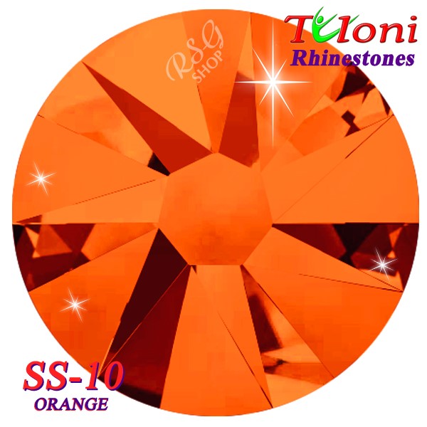 Strass Tuloni SS10 col. Orange 1440 mod. Basic HotFix Flat Back