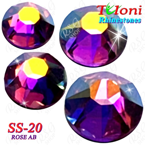 Rhinestones Tuloni SS20 col. Rose AB 1440 mod. Basic HotFix