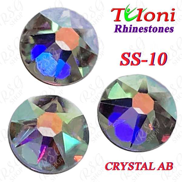 Rhinestones Tuloni SS10 AB Crystal 1440 mod. Elite HotFix Flat Back