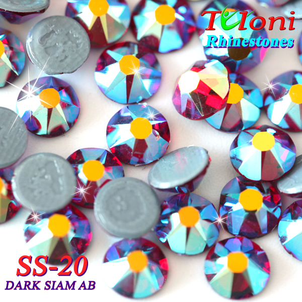 Rhinestones Tuloni SS20 col. Dark Siam AB 1440 mod. Elite HotFix